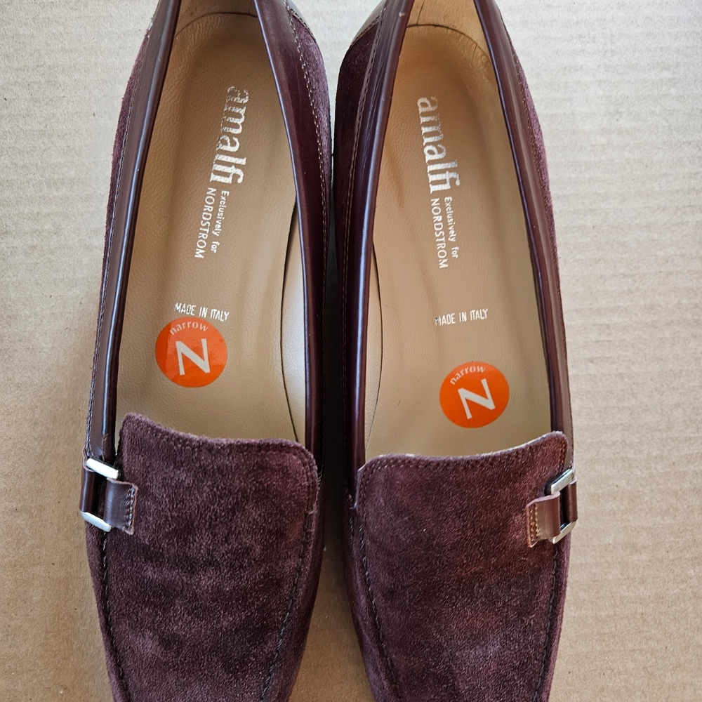 Amalfi Women's Suede Loafers - Deep Brown
